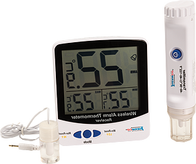 Min/Max Thermometer, Triple Display with Wireless Sensor